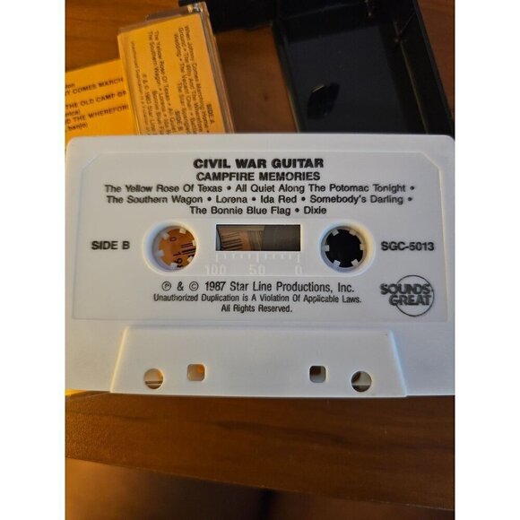 Civil War Guitar Campfire Memories Audio Cassette By Kirk Browne - Picture 7 of 7